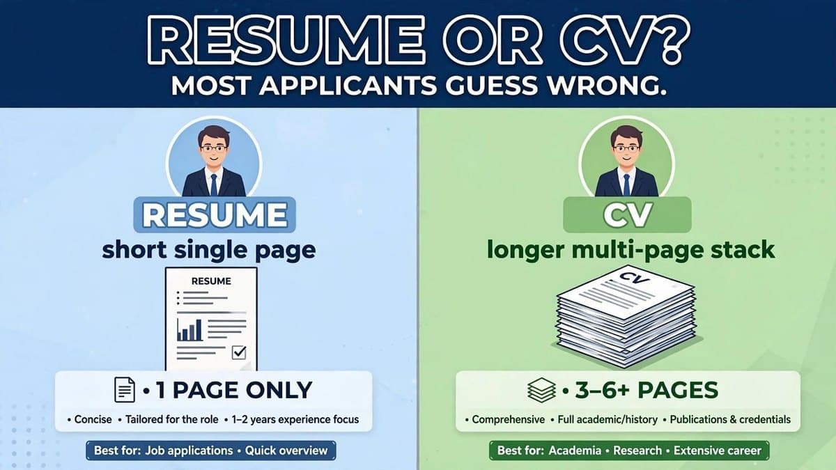 Resume vs CV for International Jobs: What's the Difference and Which One Do You Need?