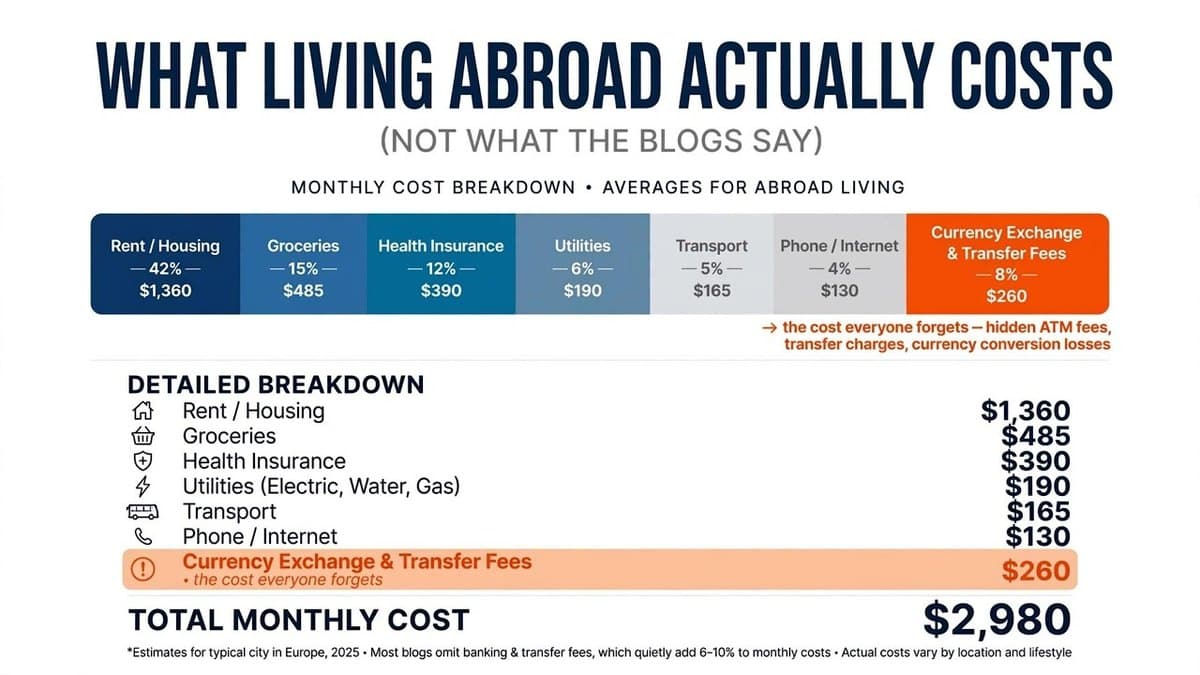 What Living Abroad Actually Costs: A Realistic Budget Guide for Digital Nomads